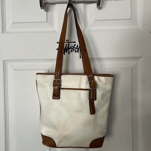 y2k 2000s Coach Hampton Tote Canvas shoulder bag / handbag